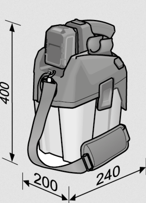 Flex Akku Kompaktsauger 6 Liter